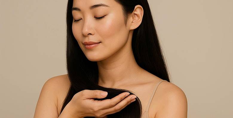 1. “Double Brush” – chải tóc đôi để làm sạch và kích thích mọc tóc