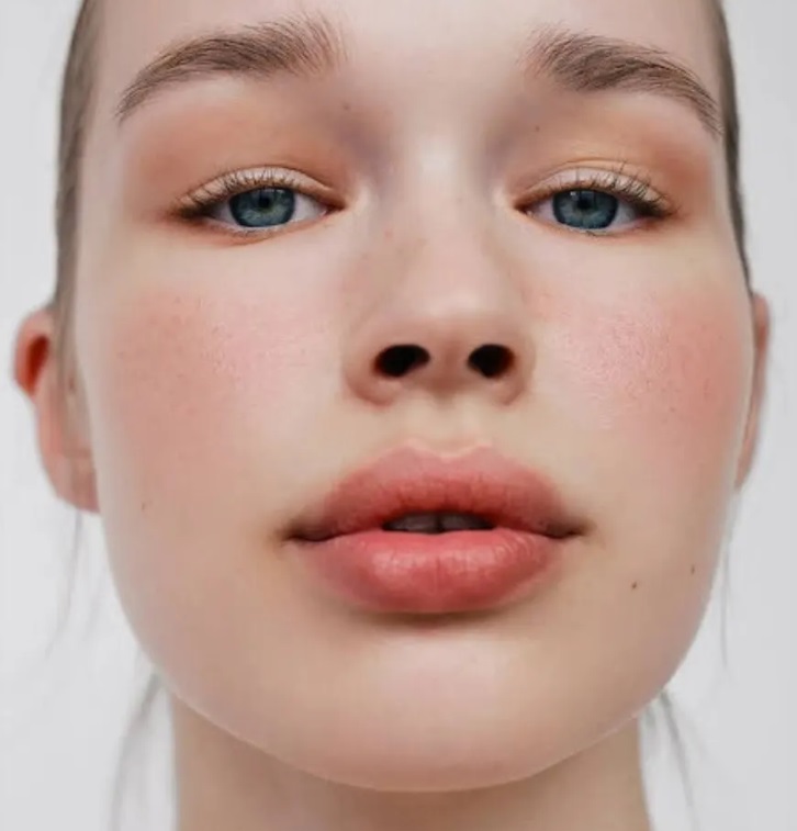 2. Má hồng trở thành điểm nhấn cảm xúc