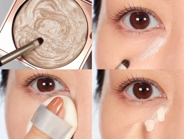 Bước 3: Ép nền nhẹ để lớp makeup “ăn da” hơn