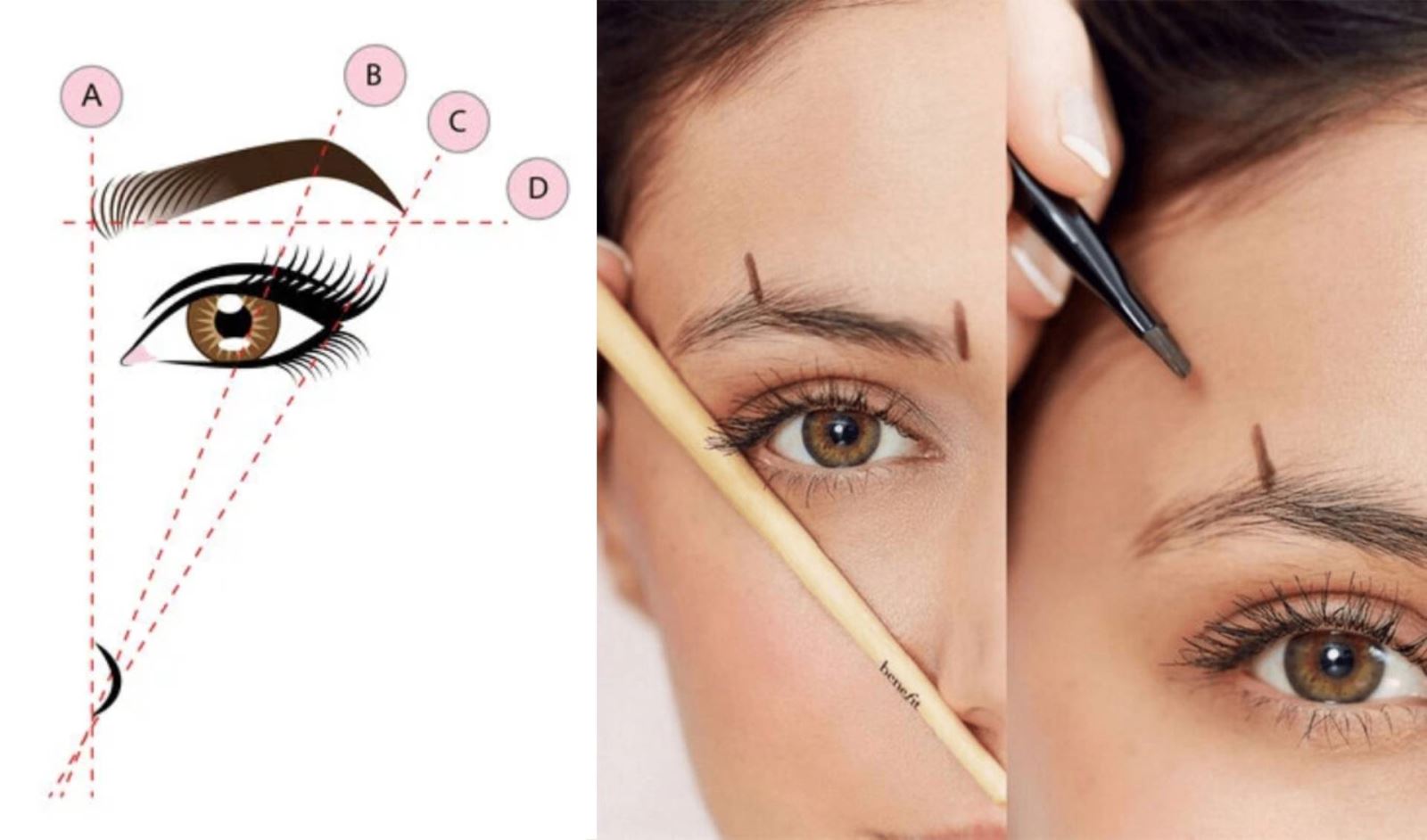 Định hình khuôn chân mày để vẽ chân mày tự nhiên