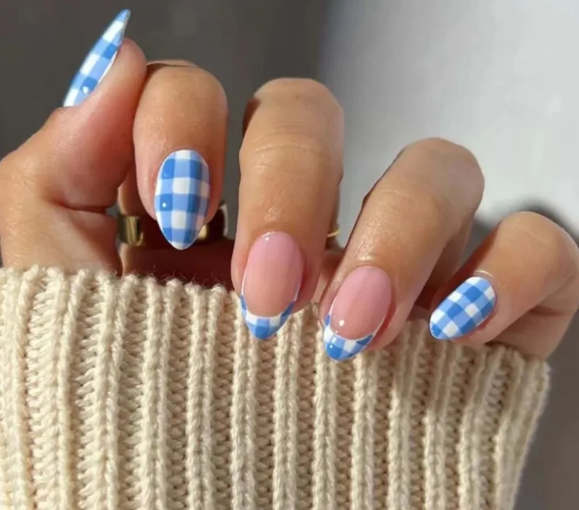 Nail xanh pastel dịu mắt vào ngày nắng nhẹ