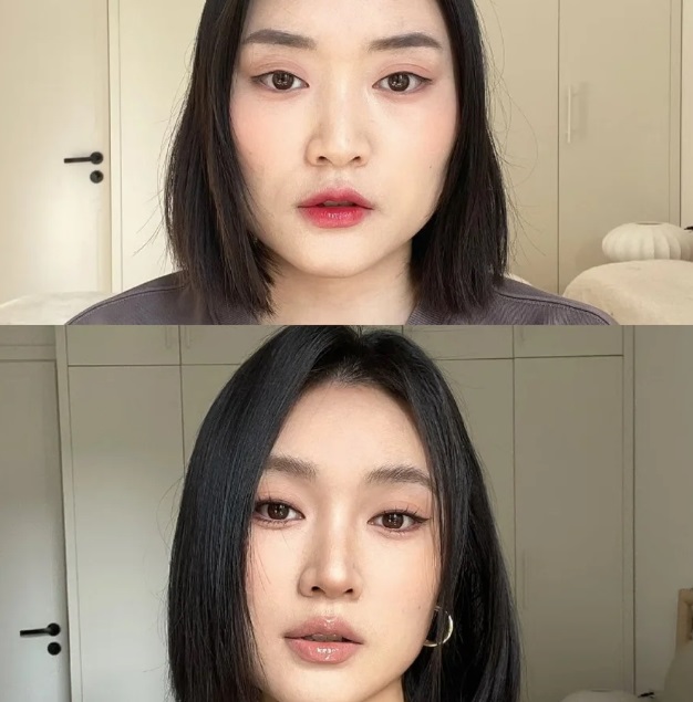 Đánh má hồng sai vị trí