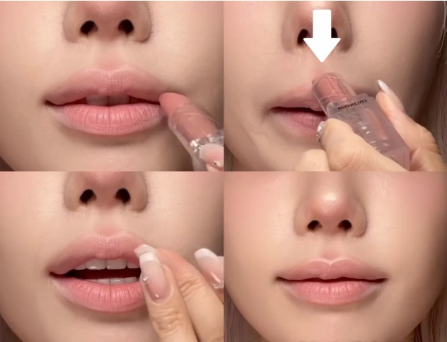 Bước 3: Tán son bằng cách dặm nhẹ