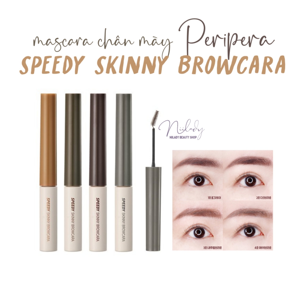 Mascara Lông Mày Peripera Speedy Skinny Brow