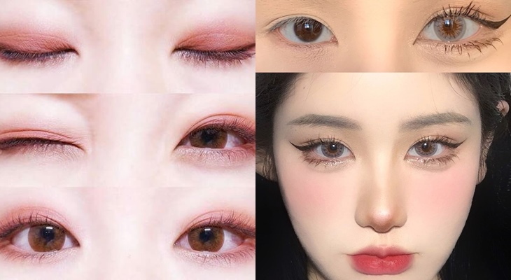 Đánh phấn mắt và eyeliner