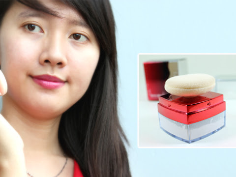 Dùng phấn phủ cho gương mặt mập béo