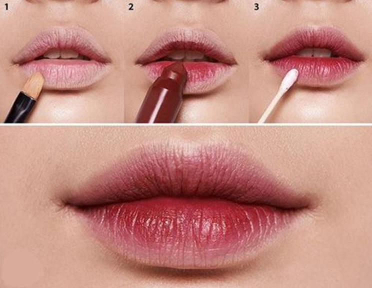 cách trang điểm môi dày thành mỏng