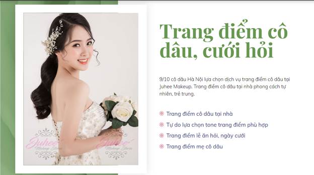 Địa chỉ uy tín cung cấp dịch vụ trang điểm trọn gói