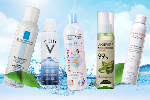 Một số loại xịt khoáng. 