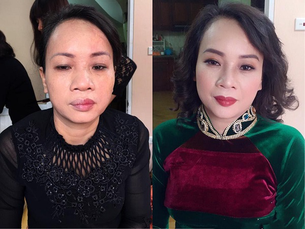 Trang điểm mẹ chồng nàng dâu